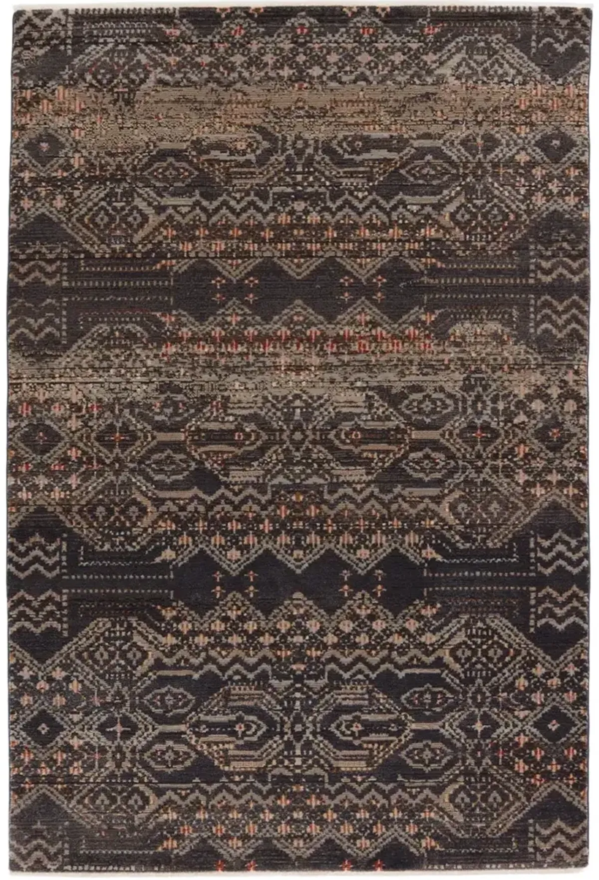 Sanaa By Nikki Chu Tamari Black 2'6" x 8' Runner Rug