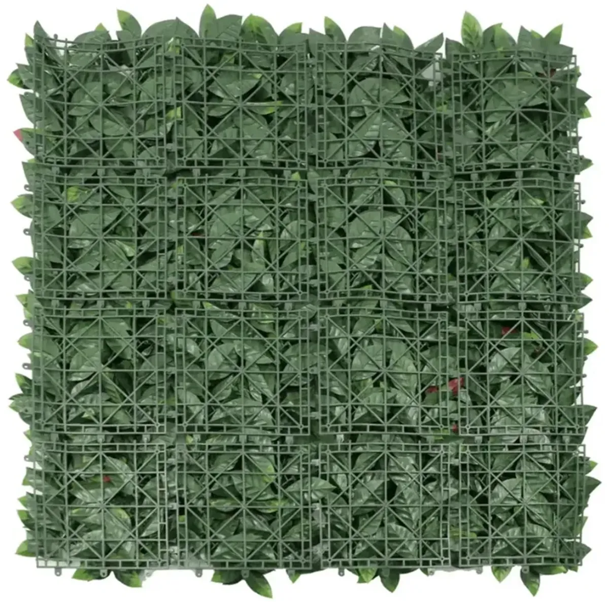 Artificial Photinia Hedge Panel Wall 40" x 40" 11SQ FT Commercial Grade UV Resistant