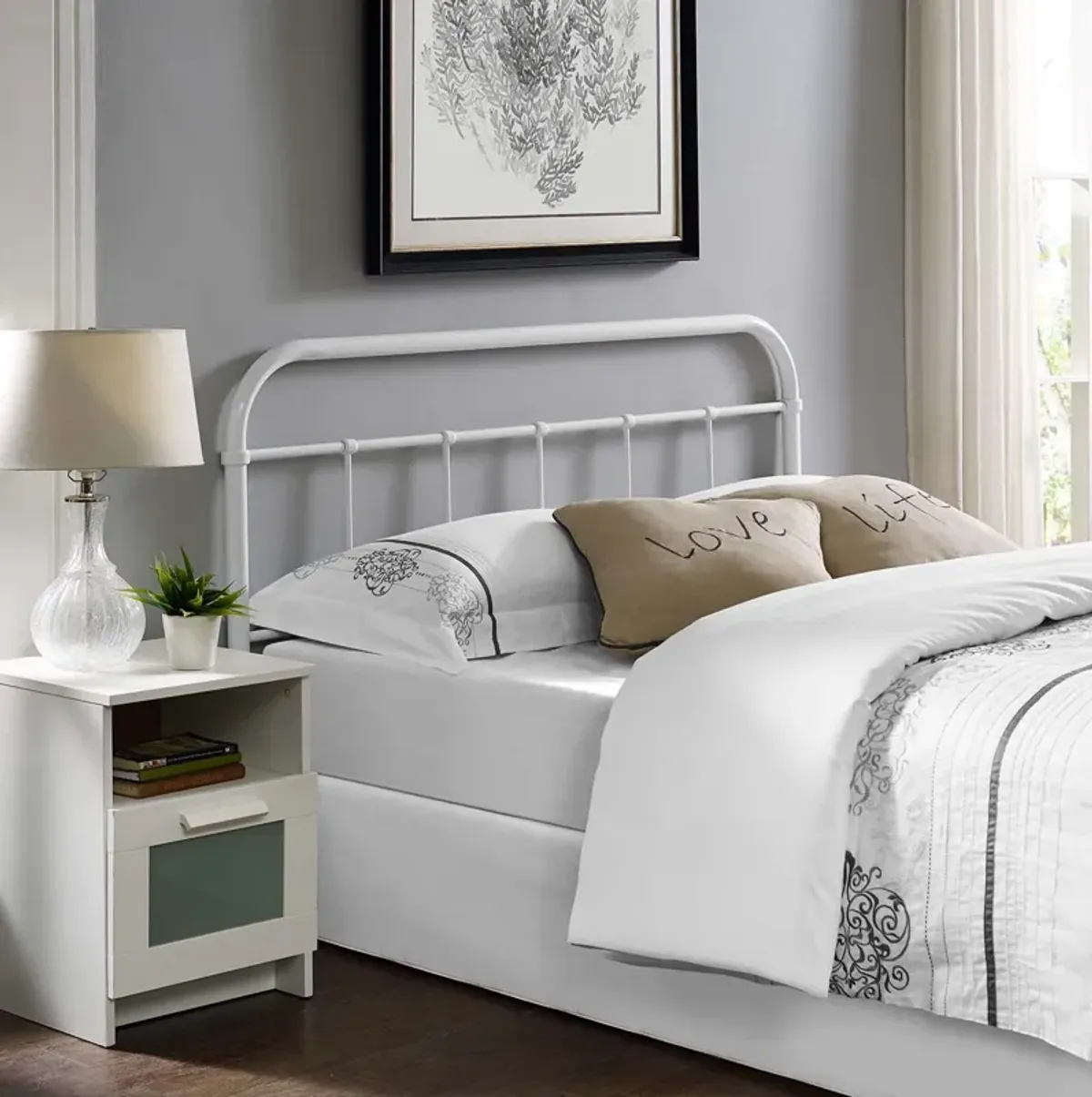 Modway - Serena Queen Steel Headboard