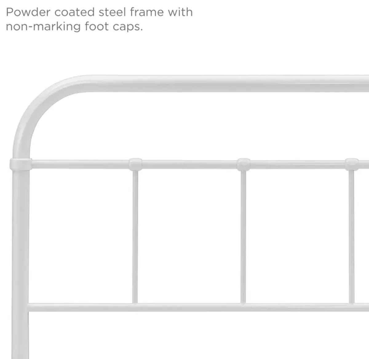 Modway - Serena Queen Steel Headboard