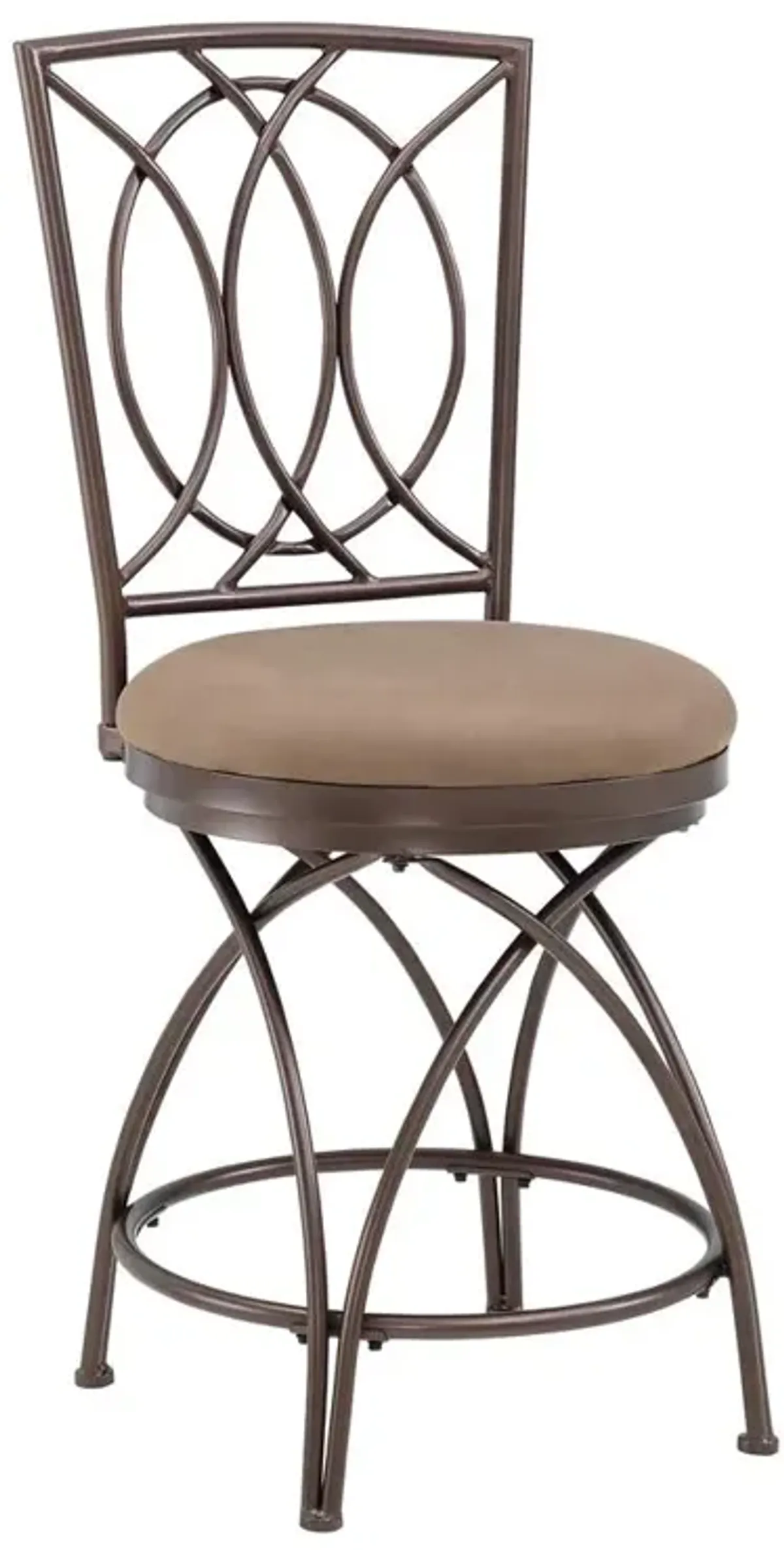 Powell Big and Tall Metal Crossed Legs Counter Stool