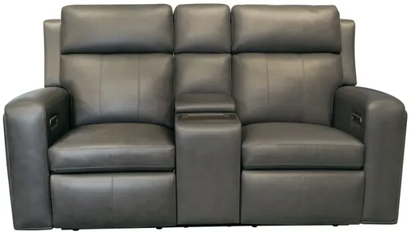 Wyatt Gunmetal Power Reclining Loveseat