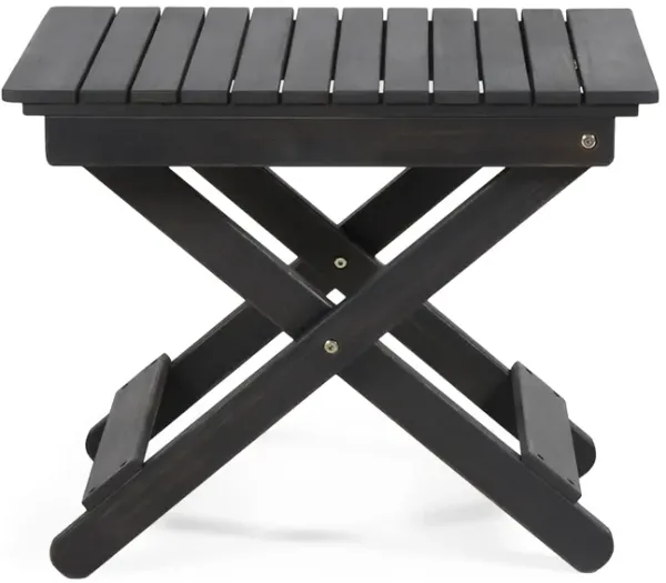 Merax Outdoor Folding Wooden Side Table