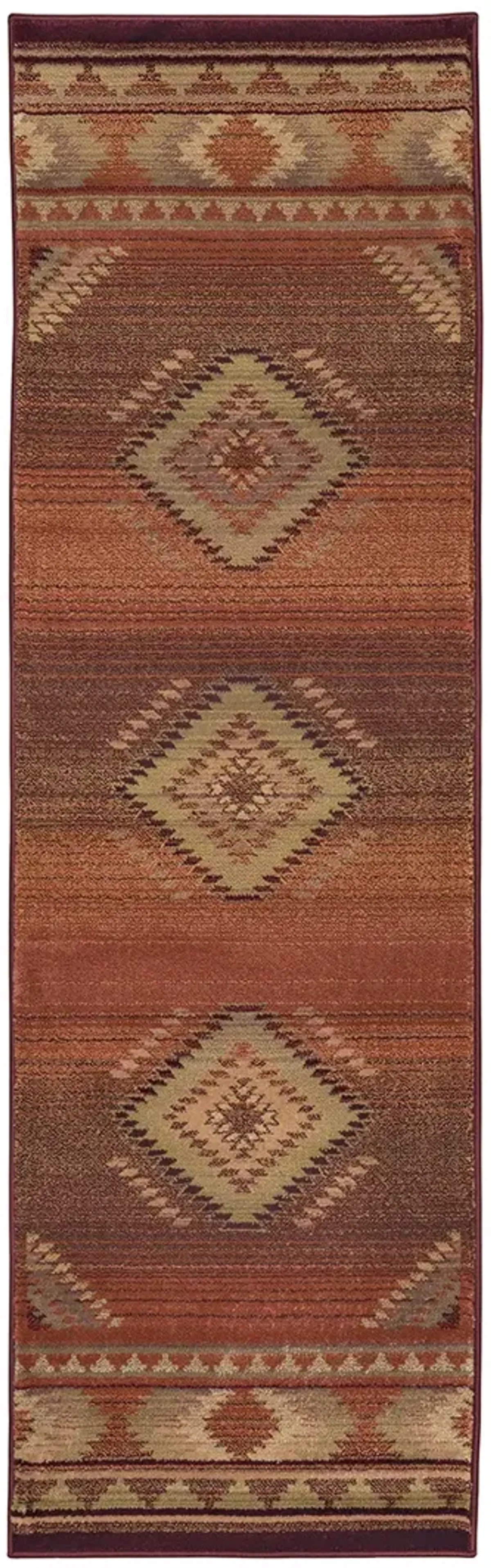 Generations 2'7" x 9'1" Red Rug