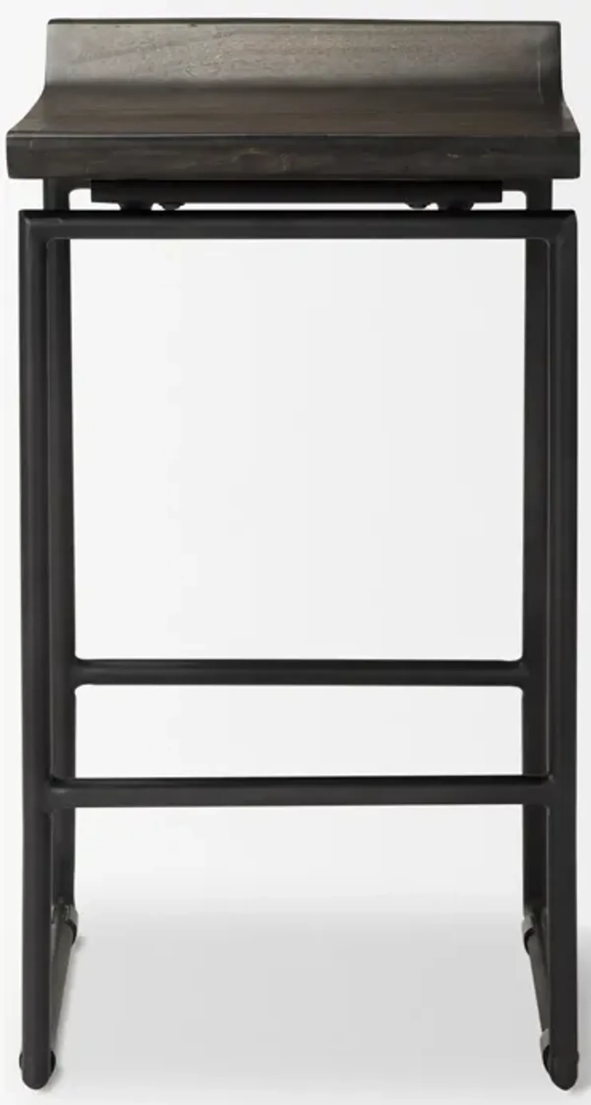 Givens 24.25" Wood Seat Stool