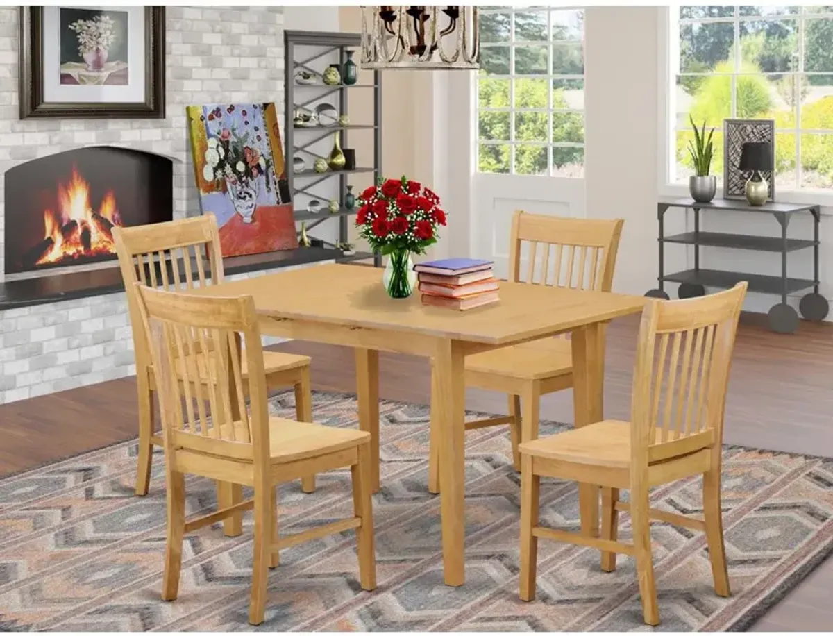 East West Furniture 5  Pc  dinette  set  -  Dining  Tables  for  small  spaces  and  4  Chairs  for  Dining  room