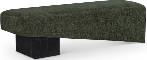 Meridian Furniture Alora Green Fabric Bench