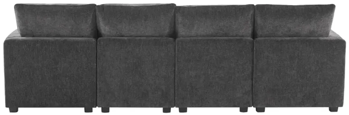 Merax 4-Seat Chenille Sectional Sofa Couch