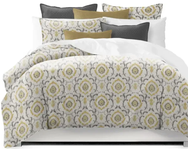 6ix Tailors Fine Linens Tandoori Gold Coverlet Set