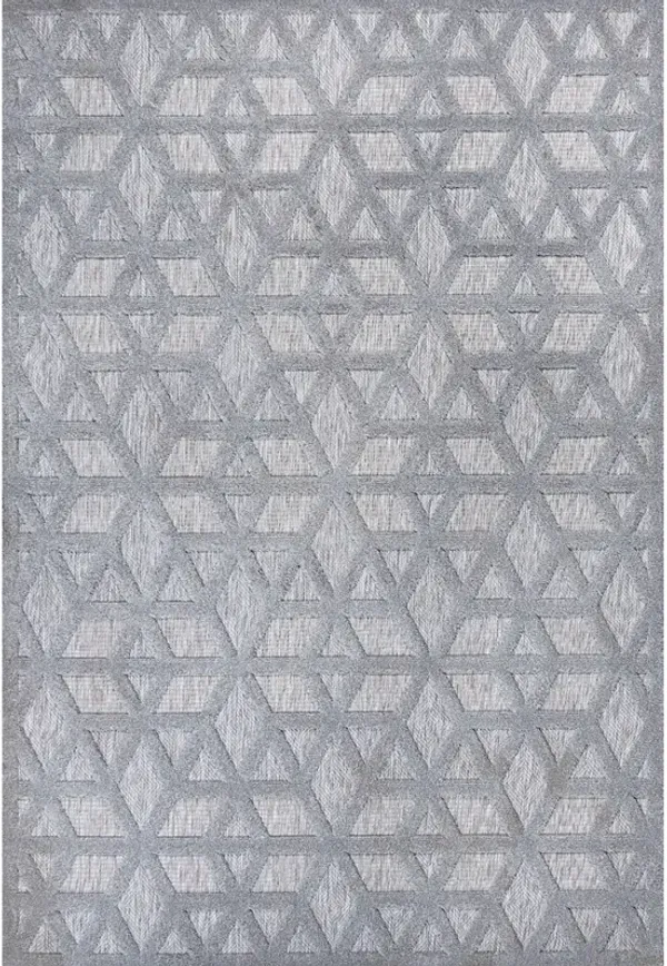 Talaia Neutral Geometric Indoor/Outdoor Area Rug