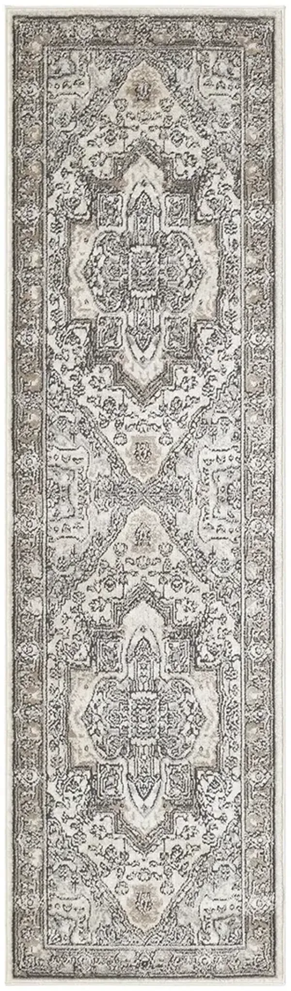 Quarry QUA18 Ivory/Gray/Taupe 2'2" x 7'6 Rug
