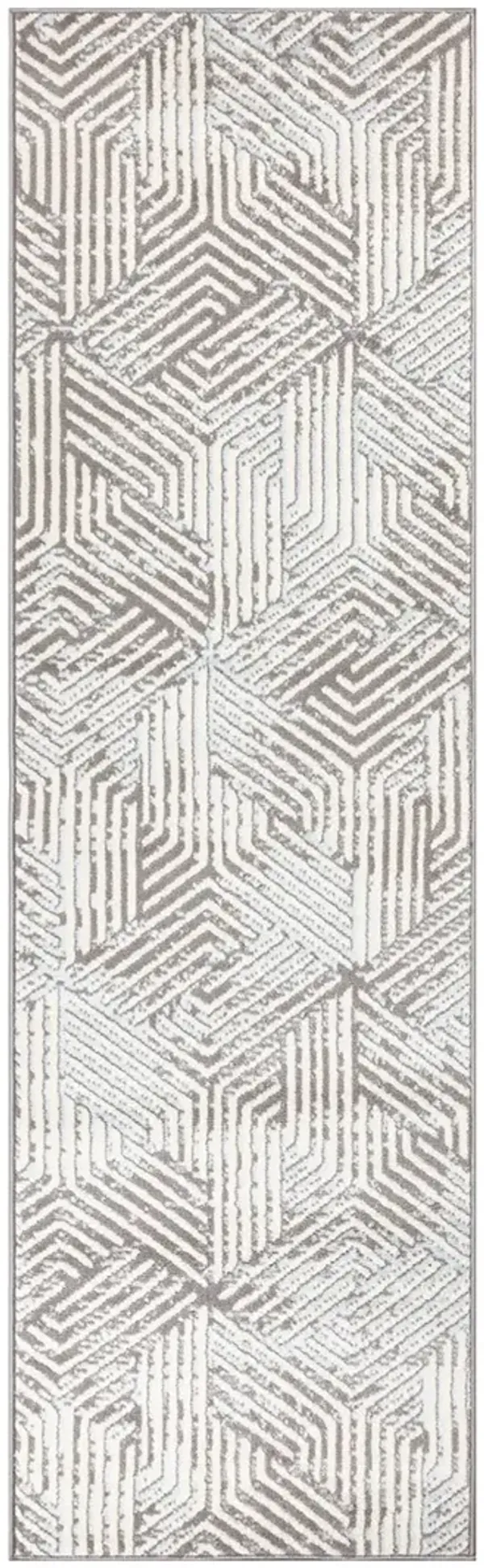 Grafix GRF39 Gray 2'3" x 12' Rug