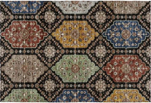 Silk Road SR7 Black 20" x 30" Rug