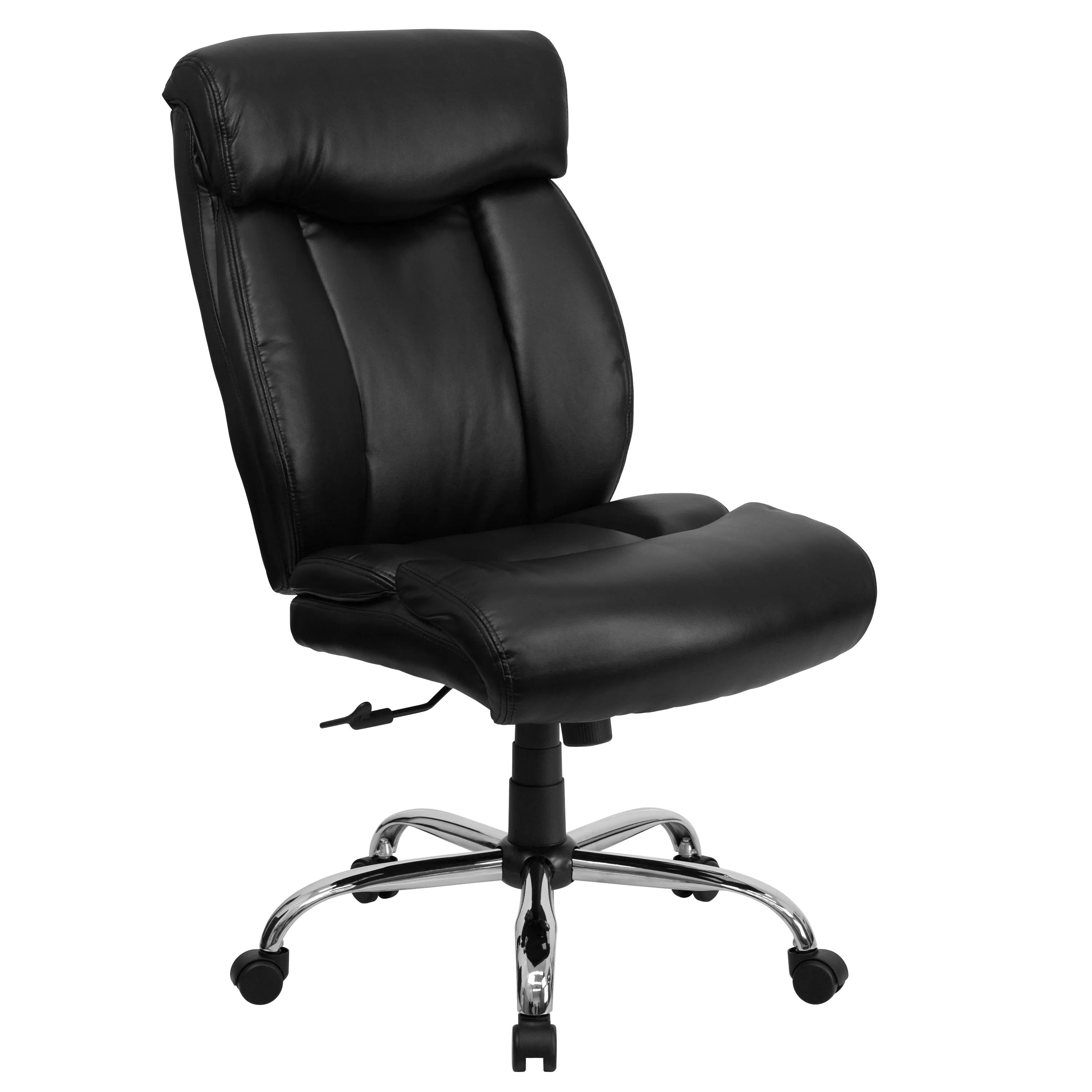 HERCULES Series Big & Tall 400 lb. Rated Black LeatherSoft Executive Ergonomic Office Chair with Full Headrest