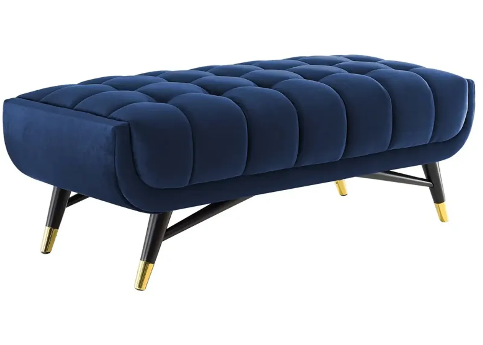 Adept 47.5" Performance Velvet Bench-Benzara