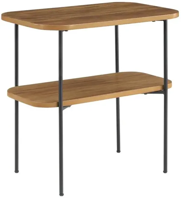 Convenience Concepts Lunar Chairside End Table with Shelf