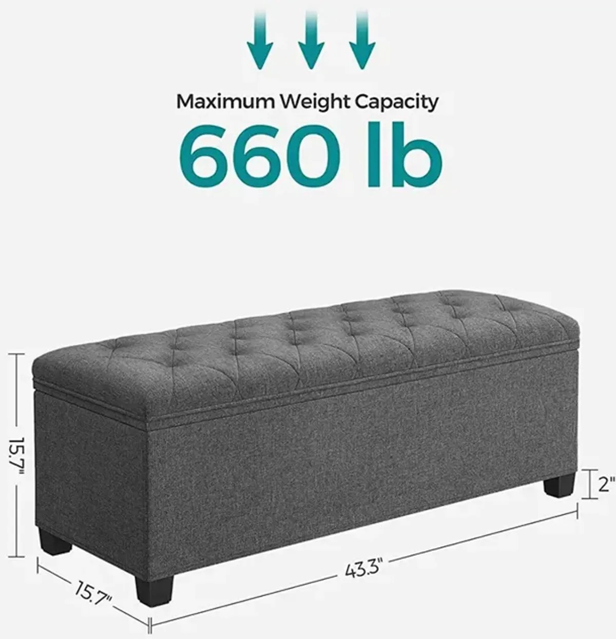 Storage Ottoman Bench for Organized Seating and Stylish Storage