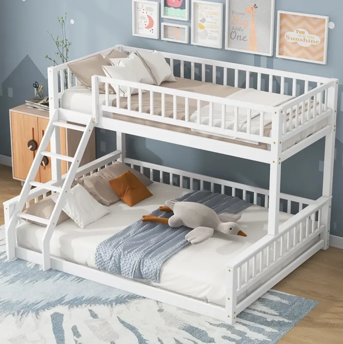 Merax Bunk Bed with Ladder and Guardrails