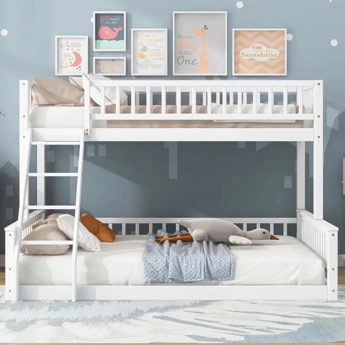 Merax Bunk Bed with Ladder and Guardrails