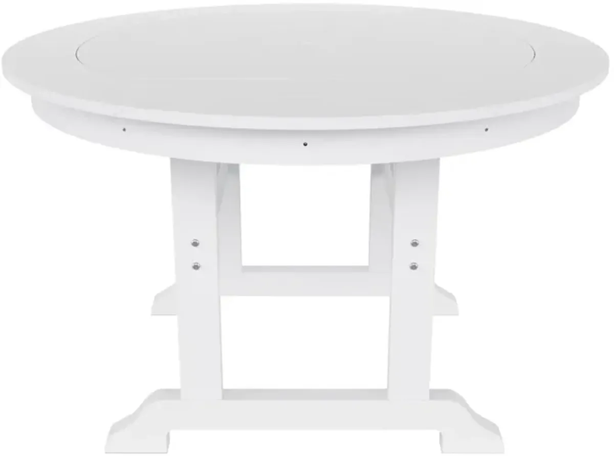 WestinTrends 47" Round Outdoor Patio Dining Table