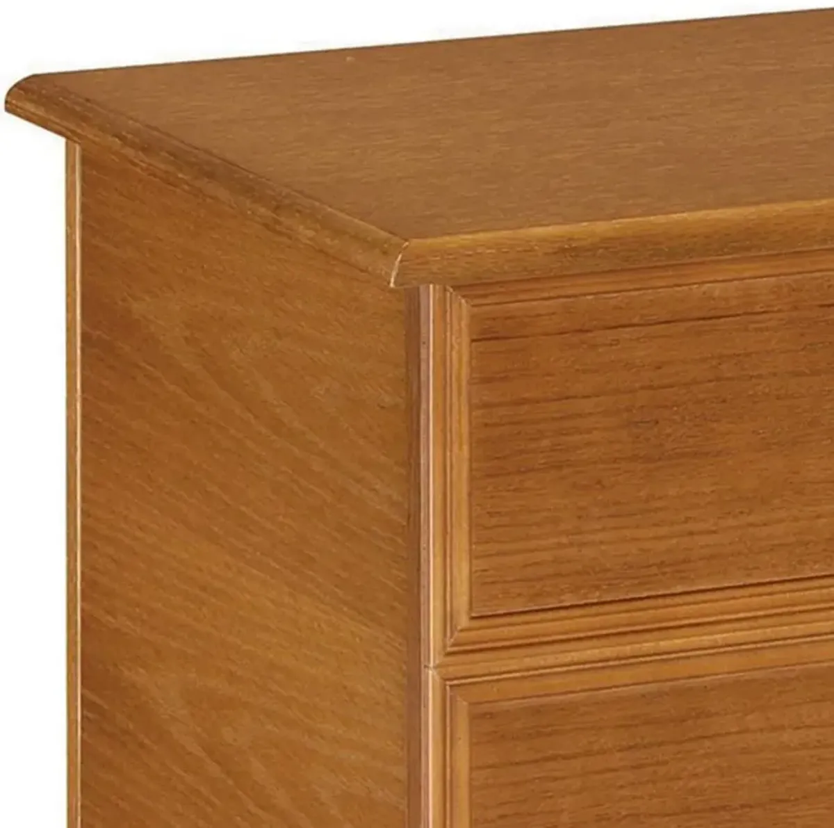 Chest with Molded Details and Lift Top Hidden Storage, Brown-Benzara