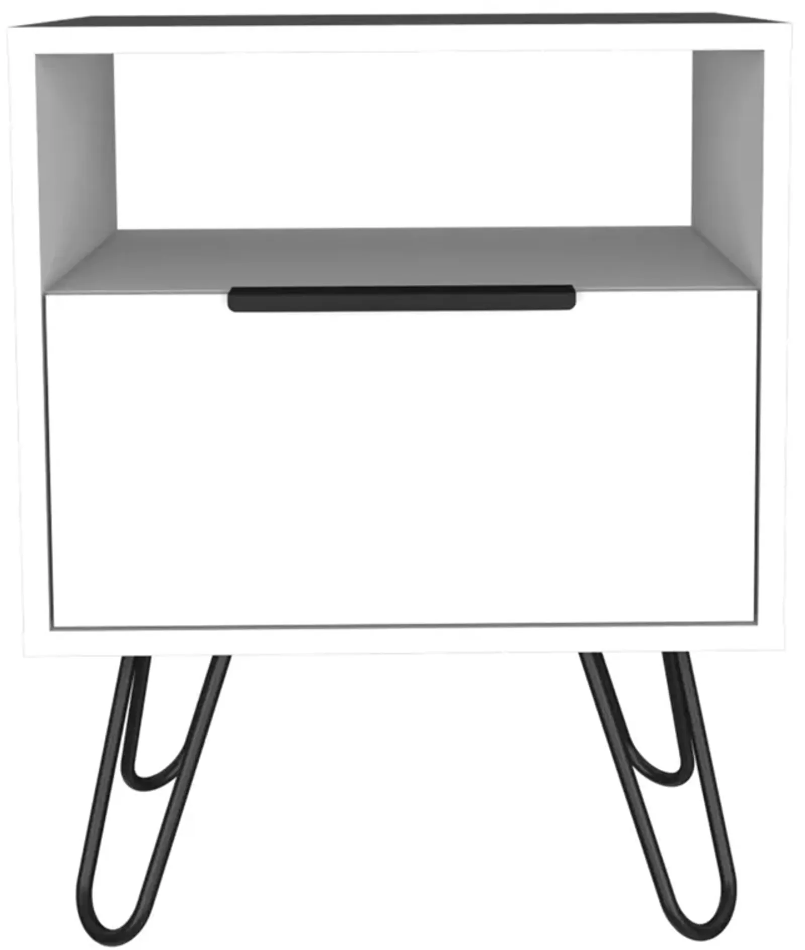 Eagle Creek 1-Shelf 1-Drawer Nightstand White