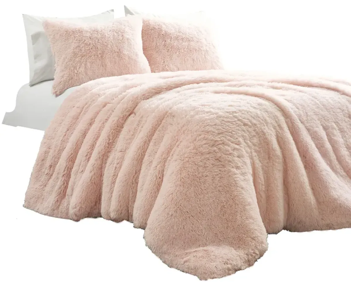 Emma Faux Fur Comforter 3-Pc Set