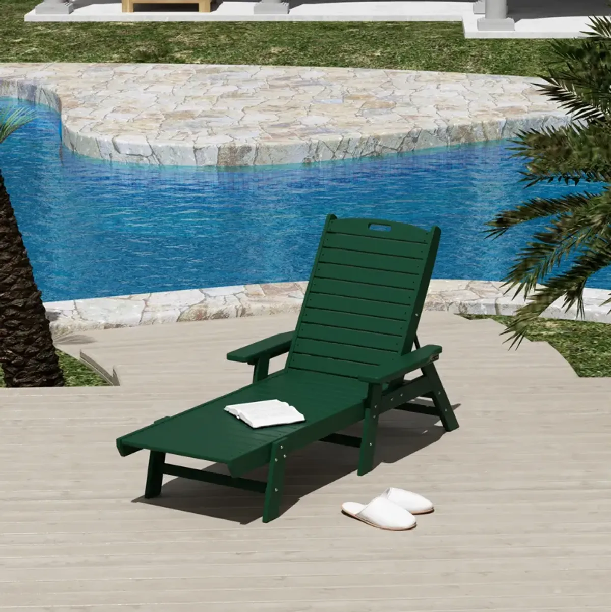 WestinTrends Adirondack Outdoor Chaise Lounge