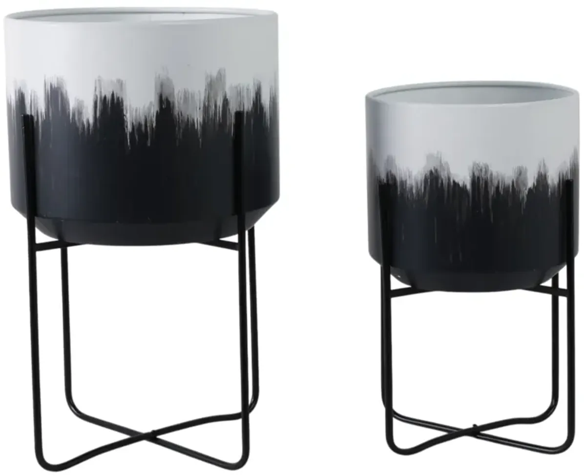 Metal Planters On Stands