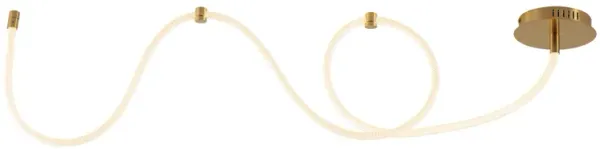 Serafina Contemporary Minimalist 360 Adjustable Silicone Neon Rope Dimmable Linear Integrated LED Flush Mount