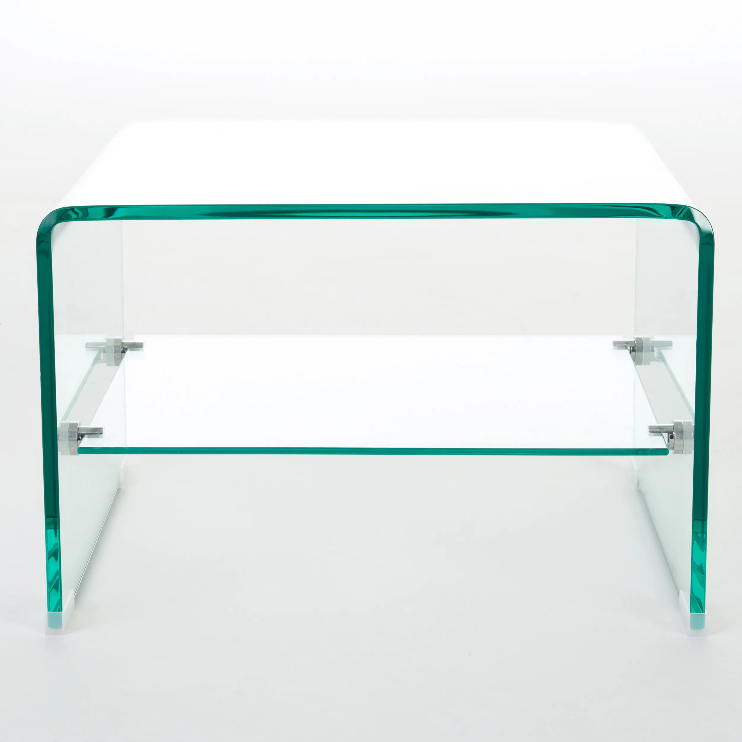 COFFEE TABLE 12MM TEMPERED BENT GLASS ,6MM SHELF GLASS