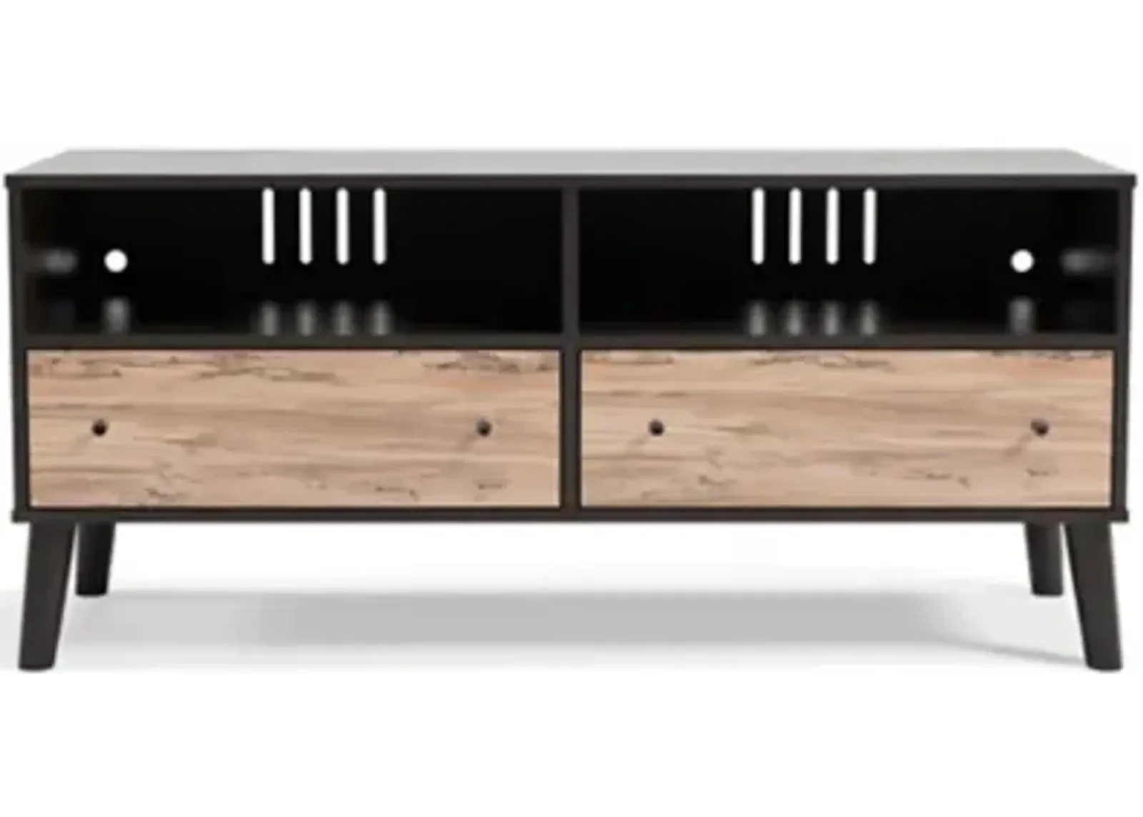 Piperton Medium TV Stand in Dark Charcoal