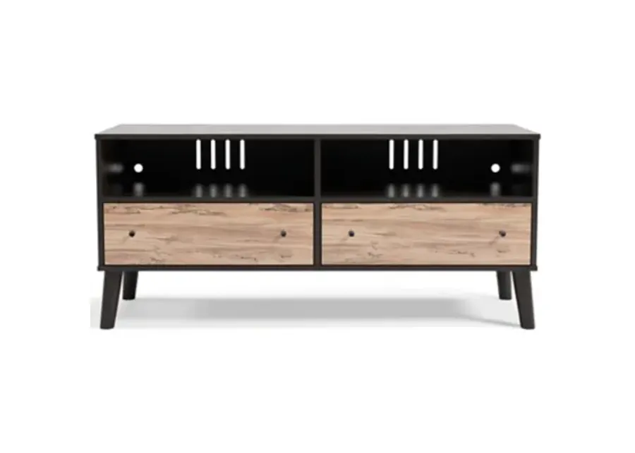 Piperton Medium TV Stand in Dark Charcoal