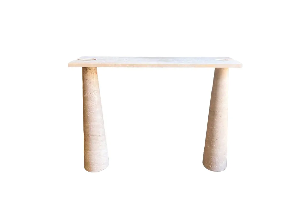 Flamant Travertine Console Table 47.2"