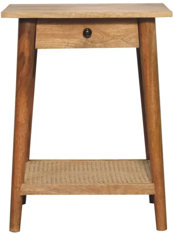 Artisan Furniture Solid Wood Woven Solid Wood End Table