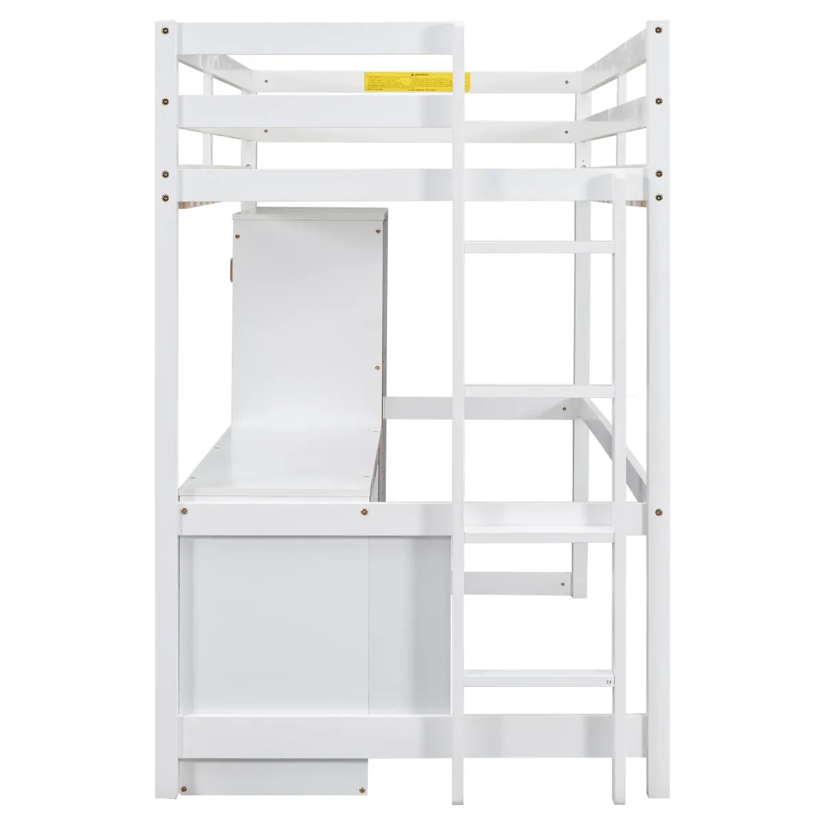 Merax Loft Bed with Wardrobe Desk and Drawers