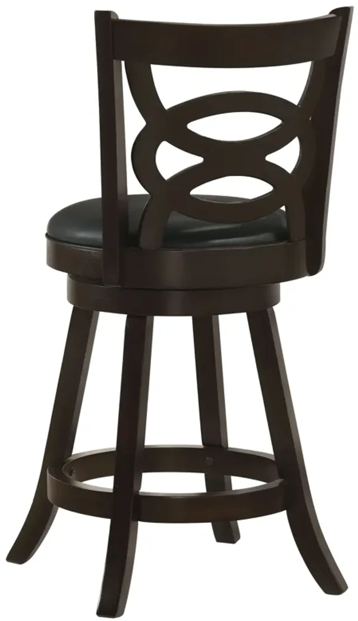 Calecita Swivel Bar Stools with Upholstered Seat Cappuccino (Set of 2)
