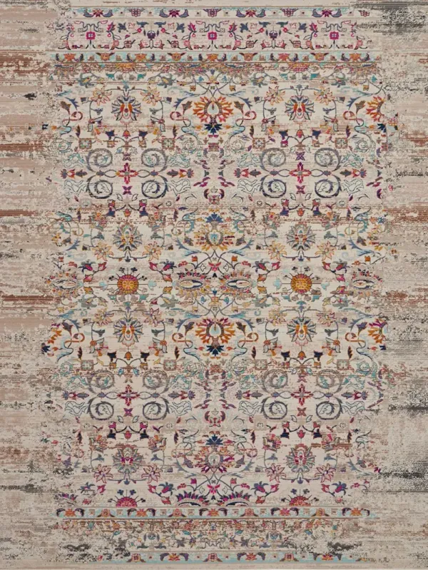 Vintage Kashan VKA02 Ivory 7'10" x 9'10" Rug