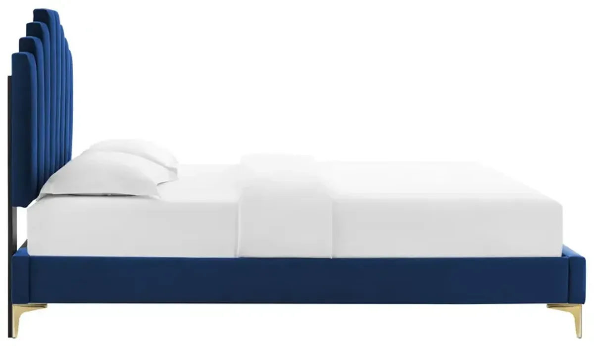 Modway - Elise King Performance Velvet Platform Bed