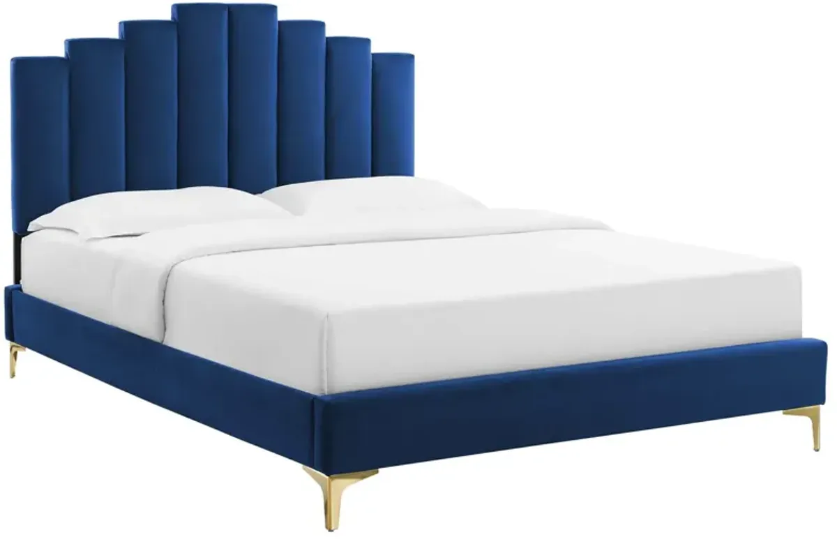 Modway - Elise King Performance Velvet Platform Bed