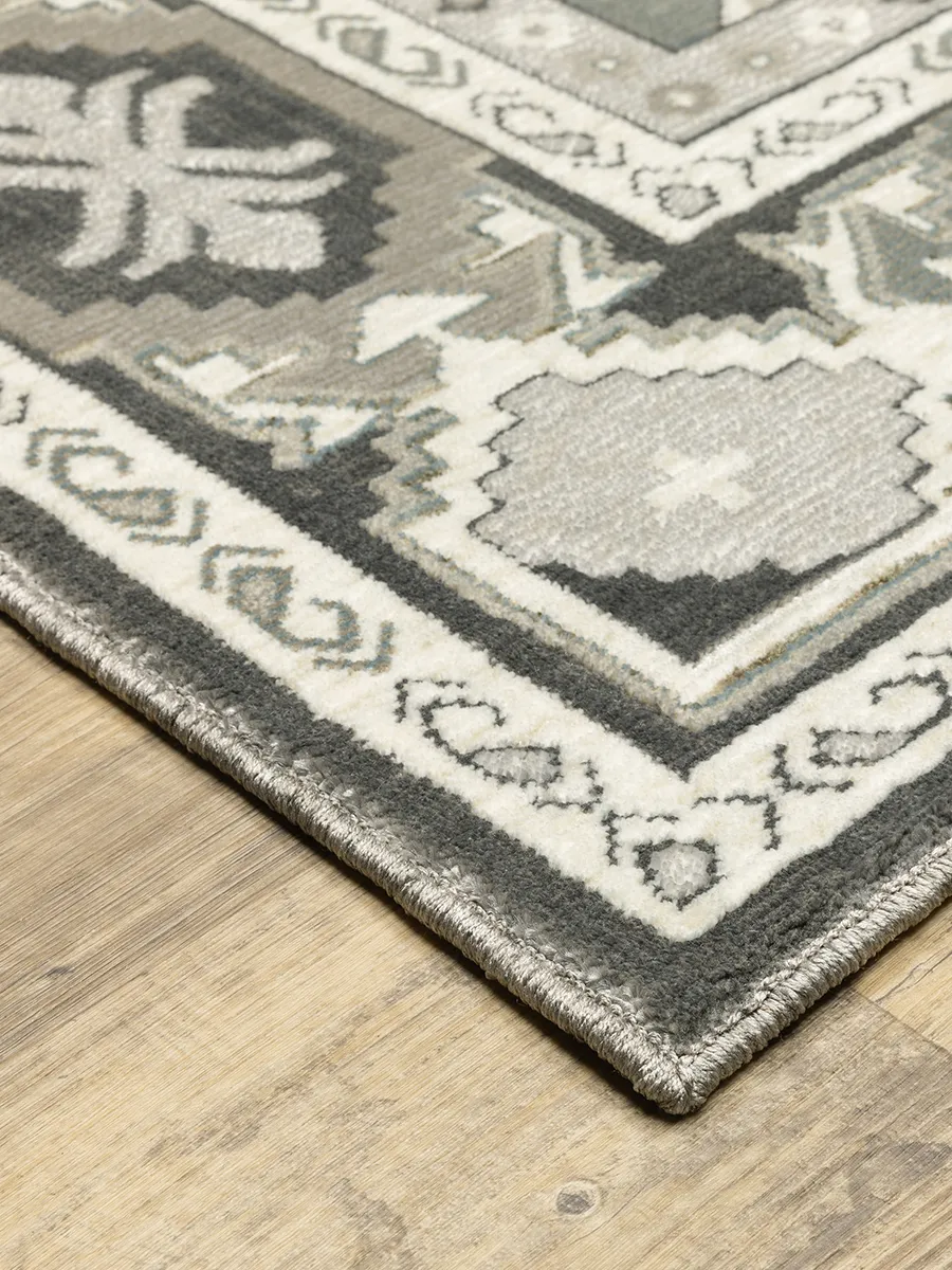 Ellington 6'7" x 9'6" Grey Rug