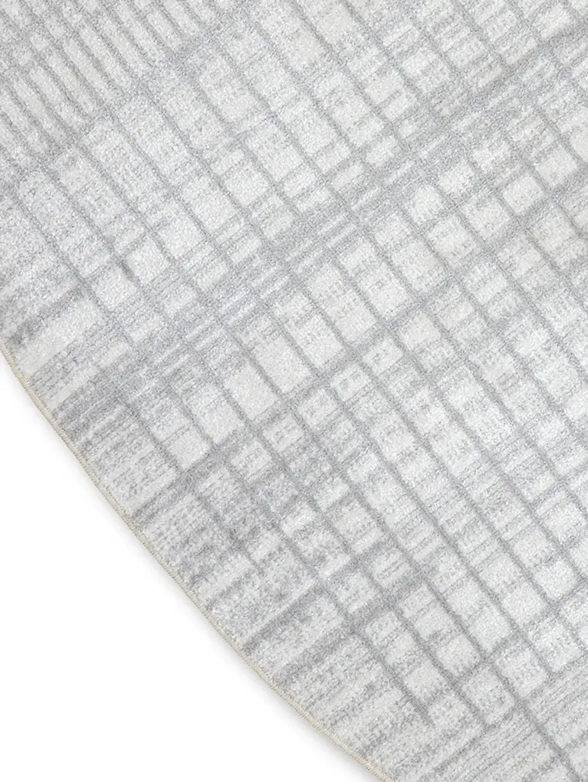 Astra Machine Washable ASW03 Ivory/Blue 5'3" x Round Rug