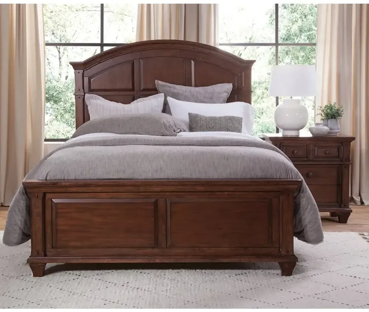 Sedona 3-Drawer Nightstand - Cinnamon Cherry