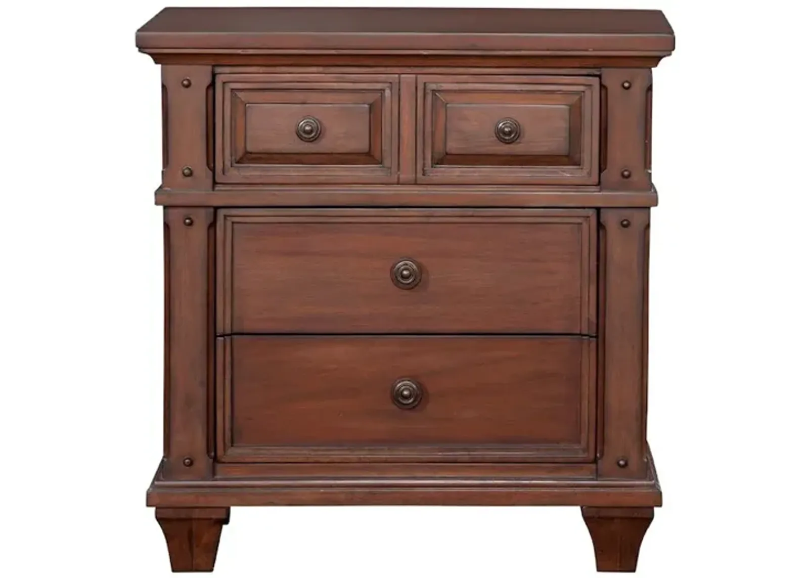 Sedona 3-Drawer Nightstand - Cinnamon Cherry