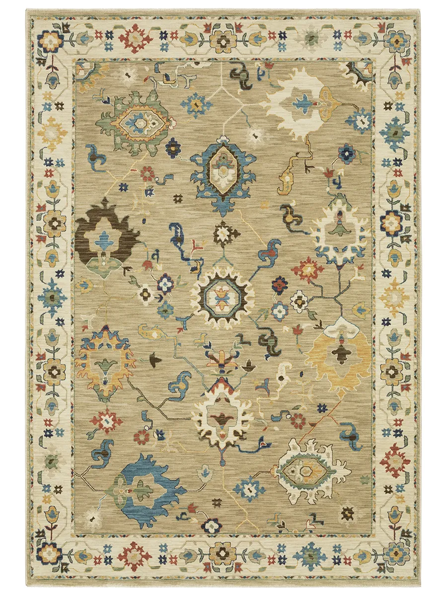 Francesca 2'3" x 7'6" Beige Rug