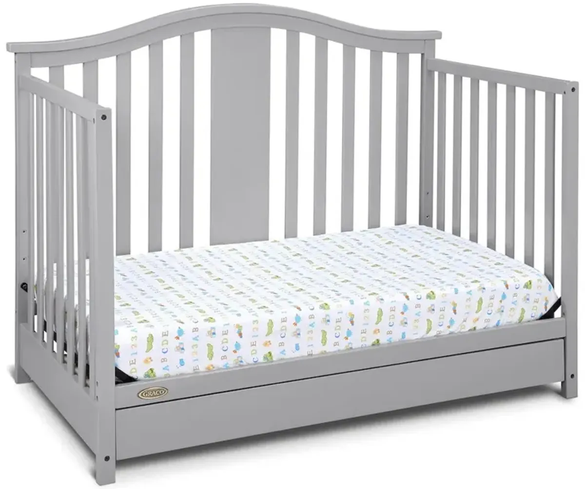 Graco Solano 4-in-1 Convertible Crib with Drawer - Pebble Gray