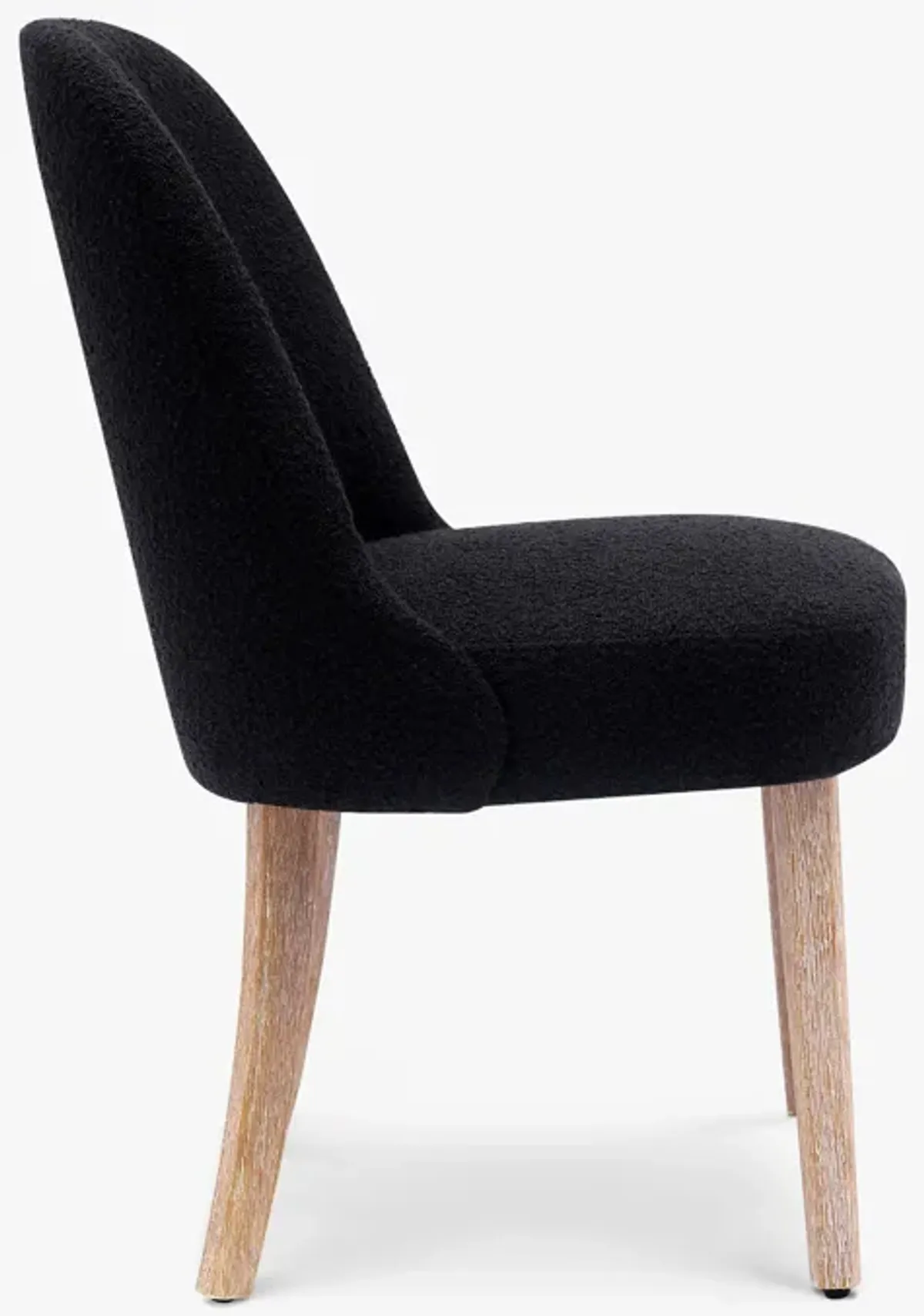 WestinTrends Genevieve Mid-Century Modern Upholstered Boucle Dining Chair