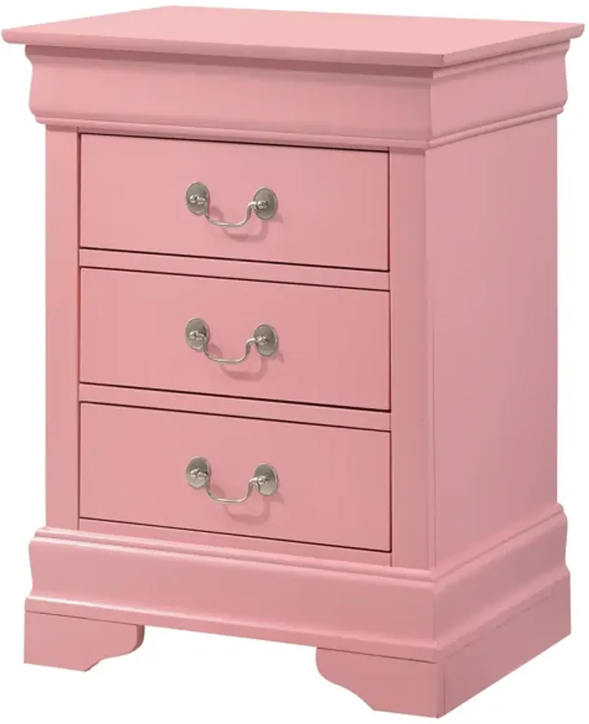 Louis Philippe 3-Drawer Nightstand (29 in. H x 16 in. W x 21 in. D)