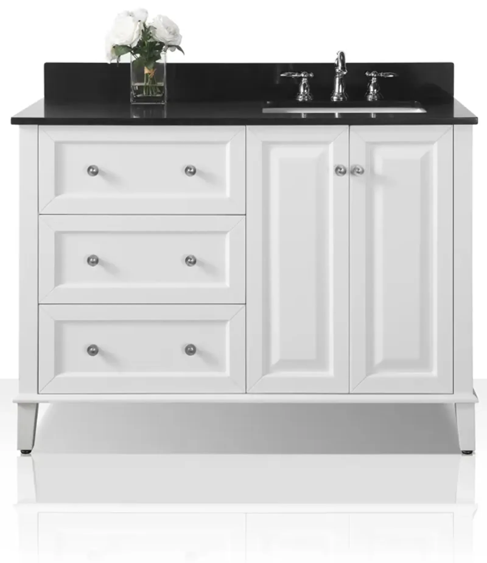 Hannah 48 in. Off Centered Left Bath Vanity Set