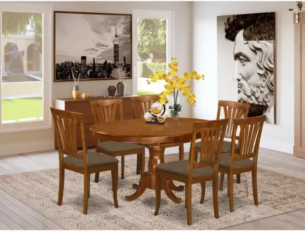 7 Pc Dining room set for 6- Kitchen dinette Table and 6 Dining Chairs